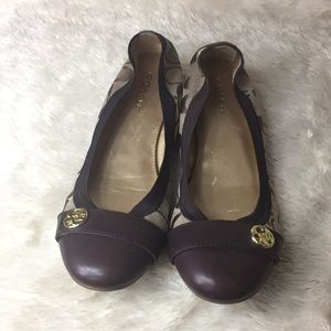 🔴SOLD🔴Coach Signature Ballerina Flats